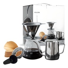 Caldin Home Cafe 手衝套裝 MH1, 手沖5件組, 600ml, 1組