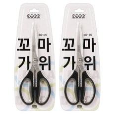 토탈하우스 송원에스엘 파도날 꼬마가위 SS175, 2개, 블랙