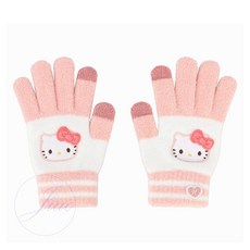 로즈밀 겨울 방한 어린이장갑 헬로키티 터치 초등학생선물 겨울장갑