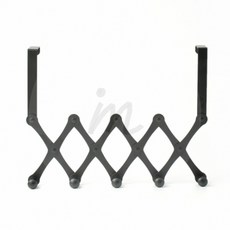 꿀이맘 자바라 5구 도어후크 블랙 문걸이행거