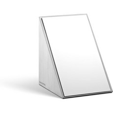 상프리 일상의 한 조각(거울) – 세련된 스테인리스 스틸과 유리 삼각 프리즘 디자인 예술적 테이블 장식 반사 표면이 빛과 분위기 향상, 상프리 일상의 한 조각(거울) – 세련된 스테인리스 스