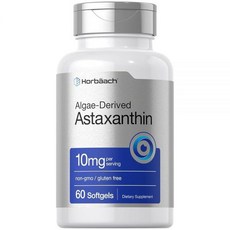 호바흐 아스타잔틴 Astaxanthin 10mg 60정 아스티산틴 카르티노이드, 1개