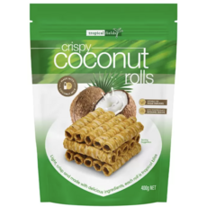 Tropical Fields 酥脆椰子捲，含椰奶與烤黑芝麻, 1個, 椰奶酥捲