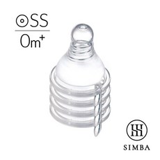 【小獅王辛巴】超柔防脹氣奶嘴 標準/寬口 十字/圓孔 盈盈藥局藥師團隊, 1個, 標準圓孔-SS