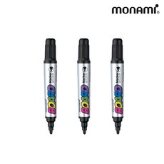 모나미 보드마카 3p, 검정, 1세트