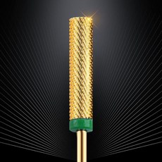 네일드릴비트 전문가용 제거 정리 네일 드릴 비트 코풀라 슈퍼 롱 배럴 카바이드 텅스텐 네일용 업그레이드 프로페셔널 고급 아크릴 제거용. 테크 필수 아이템 골드 F, C, Gold, 1