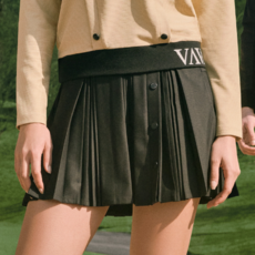 볼빅 여성 골프 잔플리츠 큐롯 VLCUN202_BK