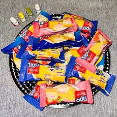 GloRyHy 롤 케이크 선물 세트 우유 딸기 40개, 20g