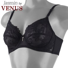 비너스 엔젤망 자수 와이드욍 홑겹 빅사이즈 여성브라 25-A026 BCDE