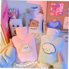 손난로 보온물주머니 방한 캐릭터 따뜻한 겨 물주머니 500ml UQWD94BFD, 화이트마우스