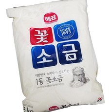 해표 꽃소금 3kg 조미소금, 1개