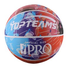 TOPTEAMS TPU 籃球 耐磨防滑 超高彈力 5號/7號球, 1個, 深海迷蹤(夜光款)