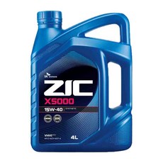 ZIC 지크 X5000 15W40 4리터, 1개, 4ml