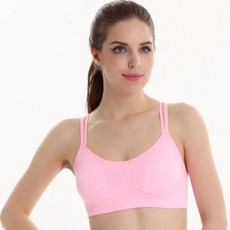 앨리홈 여성용 노와이어 더블라인스포츠브라