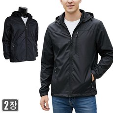 1+1 웨어몬 간절기 입기 좋은 바람막이 5종 후드자켓 경량 촉감 아웃도어 등산 외출복 wf/65