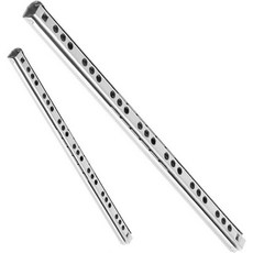 볼 베어링 서랍 레일 홈 슬라이드 H-17mm L-182mm 1쌍 금속 강철 서랍 볼 베어링 레일 슬라이드 데스크용 키보드 슬라이더 20kg 1쌍 (색상: 은색 크기: 310, 실버
