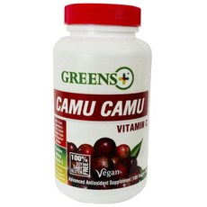 GREENS+ 維他命C素食膠囊, 120顆, 1罐