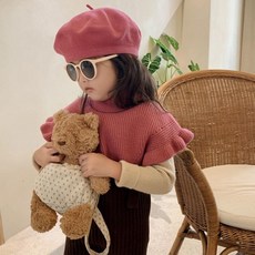 아동 숄 케이프 터틀넥 망토 페이크 목 폴라 겨울 방한 보온 아이템