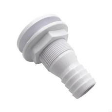 스루 선체 빌지 피팅 펌프 배수구 통 호스 보트 해양 요트, 1inch, 1개