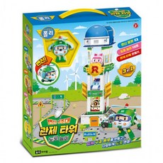 지나월드 교통놀이 로보카폴리 변신 구조대 도로놀이 관제타워 (334388) 운전놀이 자동차놀이, 1개, 상세페이지 참조