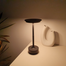 미니멀플로우 침실 무드등 수면 LED 거실 인테리어 무선 수면등 스탠드 C타입 충전식, 블랙