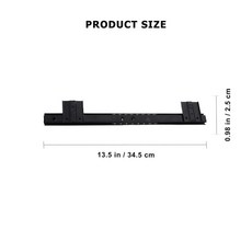 키보드 플랫폼용 소프트 클로즈 볼 베어링 서랍 슬라이드 레일 책상 아래 트랙, Black, Color: 1. Black, 1개