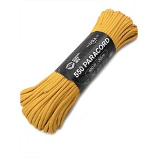 ATWOOD ROPE MFG 550 Pararcord 傘繩 4mm 30公尺, 空軍金AirForceGold, 1個
