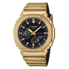 CASIO G-SHOCK 八角形雙顯錶 GM-2100YMG-9A, 迷霧灰