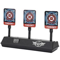 LED電子計分靶 玩具槍射擊靶 LED顯示 兒童射擊玩具 親子互動, 黑色, 1個