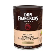 Don Francisco's 돈 프란시스코 미디엄 로스팅 분쇄 원두 하와이안 헤이즐넛향 340g 3캔 154018, 1개