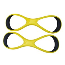 Aosekaa Forearm Fulcrum 지느러미 수영 장비 프리스타일 8단어 편안하고 사용하기 쉬운 수영 훈련 수영 웹 장갑 옐로우 L