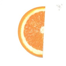 반달 모양 입체 디자인 오렌지 단면 컬러 메모지 사무실 책상 필기 노트 문구 용품, 1개, 상세페이지 참조