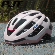 PJT 자전거 헬멧 3D 강화 로드 레이싱 스포츠 남녀 산악 Capacete Ciclismo Mtb 안전모, 01 L(57-61CM), 09 02-Light Pink