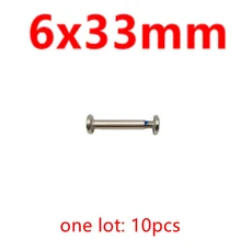 스쿠터 액슬 볼트 나사 너트 스케이트 신발 액세서리 6mm, 6x33mm