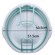 可摺疊洗衣盆帶搓板一體家用嬰兒寶寶家用加大加深加厚學生宿舍用, 綠白色（小孩洗澡用）無板, 1個