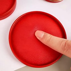 도매왕 인감 지문 빨간 인주 계약서 서류 인증용 수제도장, 1개