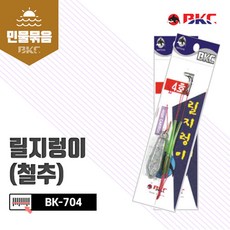 백경조침 릴지렁이 합사 지누 낚싯바늘, 10개