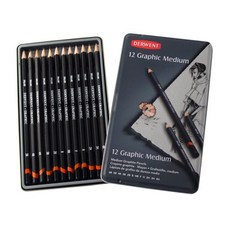 더웬트 12색 디자이너 그래픽연필 90887EA 1(PC), 진하기