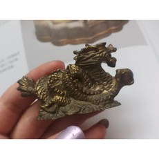 五爪金龍銅雕擺件 精緻工藝 居家裝飾 重量64.5g