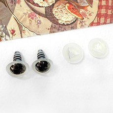 헤세드 뉴 크리스탈 인형눈 부엉이눈 고양이눈, 실버 12mm, 10개