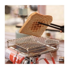 스텐레스 석쇠 토스트 그릴 캠핑 직화 구이 그릴팬, 1개, 16cm