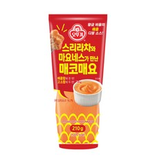 오뚜기 스리라차와 마요네즈가 만난 매코매요, 210g, 5개