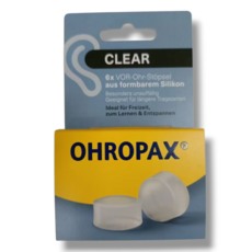 OHROPAX 可塑矽膠耳塞 適合長時間配戴 隱形, 1個, 6個裝