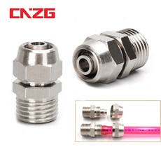 공압식 고속 피팅 8mm 커넥터 커플러 12mm 4mm 6mm 10mm OD, M5, 6mm OD Tube