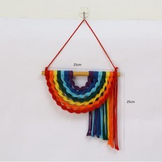 무지개 태피스트리 벽걸이 수공예 장식, 스타일 1