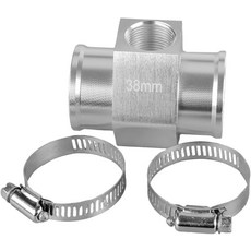 FPTYUE 38mm 은 라디에이터 호스 파이프 어댑터 피팅 커넥터 WTP006SL42 24NPT 수온 게이지 센서