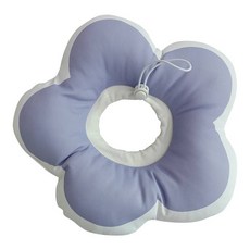 伊莉莎白防舔頭套，寵物防舔咬頭套，柔軟舒適，花瓣造型，防水易清潔, 紫色, 1個