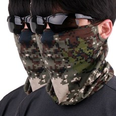 FOBeL 밀리터리 쿨마스크 군인마스크 자외선차단마스크, 2개