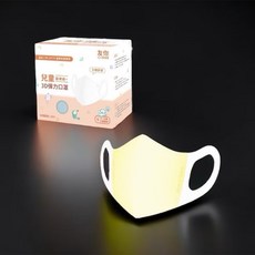 友你*康匠 兒童立體彈性棉口罩 (慵懶貓 羅伯兎 甜點車車), 兒童立體黃色-彈性棉, 1個, 50片