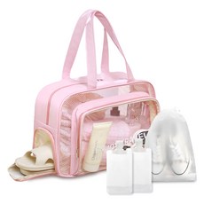 노티드트립 수영가방 비치백 방수 파우치, 핑크